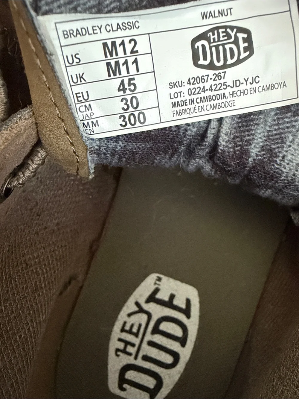 Hey Dude Bradley Classic Boots Mens 12 Tan Walnut Chukka Lightweight Comfort